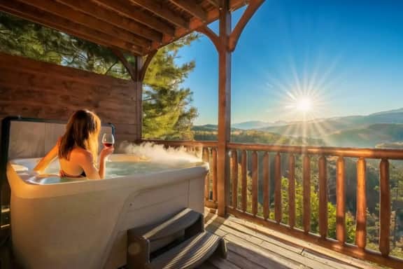 Epic Views Hot Tub Theater Gatlinburg UptheAnte TN - Image 5